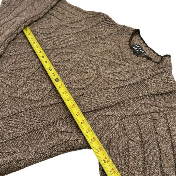 Vintage Trader Bay Knit Sweater Silk Wool Blend Holiday Cabincore Cozy Size M - Picture 6 of 8